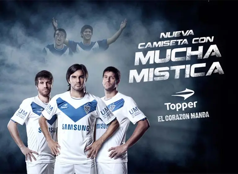 Topper presentó la nueva camiseta de Vélez Sarsfield