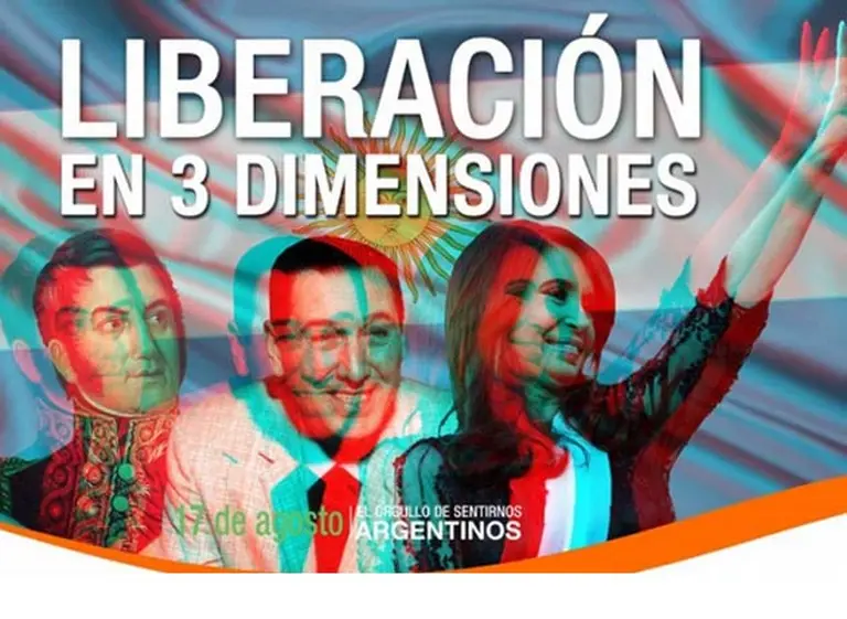 Polí­tica 3D: reparten anteojos para ver afiches oficialistas en tres dimensiones