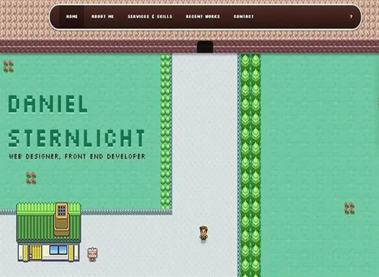 Original, seguro: un diseñador web convierte su currí­culum en un videojuego