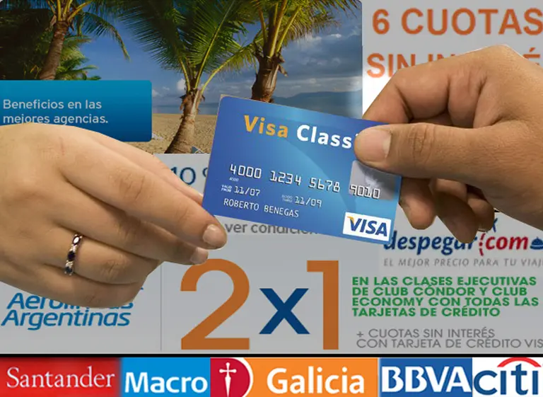 Rápidos de reflejos, los bancos ofrecen paquetes turí­sticos en cuotas para viajeros presos del cepo al dólar