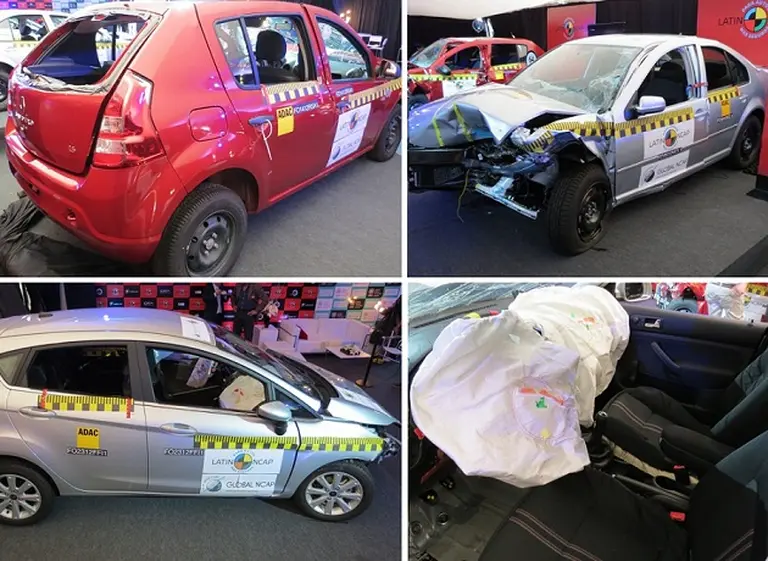 Renault Sandero es el peor en seguridad; Honda City y Ford Fiesta KD los mejores