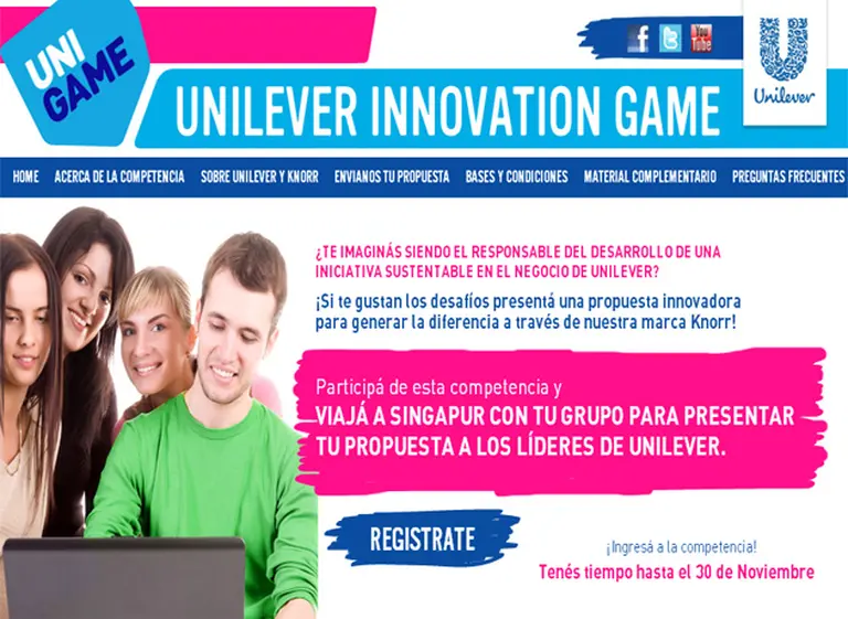 Unilever lanza "UniGame", un desafí­o de negocios para jóvenes universitarios
