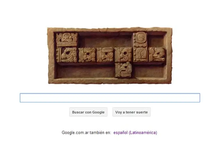El "fin del mundo" del calendario maya aterriza en Google