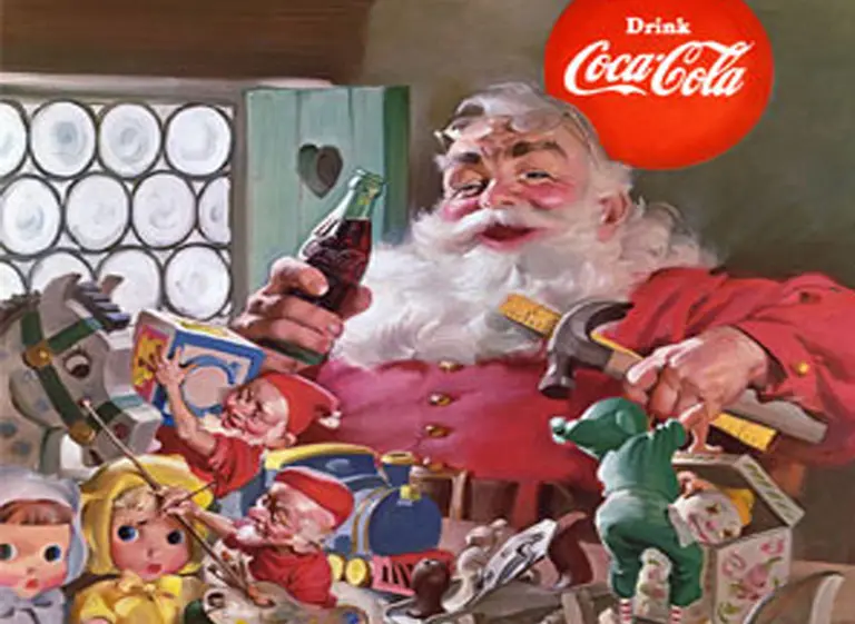 Cinco cosas que usted no sabí­a probablemente sobre Coca-Cola y su icónico Papá Noel