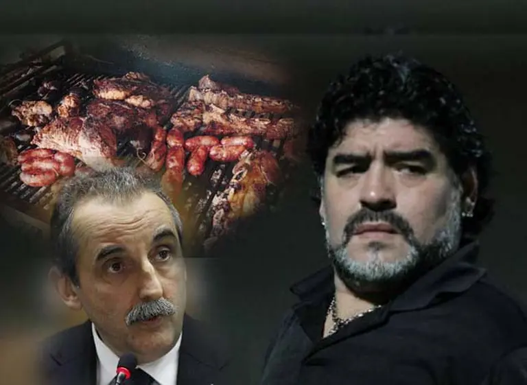 Maradona se declaró "cristinista" en el asado que compartió con Moreno
