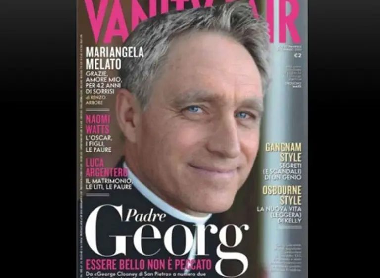 De secretario del Papa a portada de Vanity Fair: "Padre Georg, ser guapo no es un pecado"