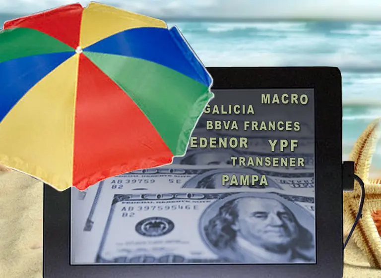 Las acciones de energéticas y de bancos disfrutan del verano y reposan al calor del dólar blue