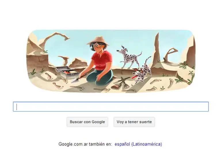 Google homenajea con un nuevo "doodle" a la arqueóloga británica Mary Leakey