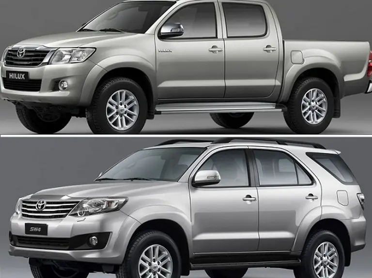 Toyota presentó las nuevas versiones de la Hilux y SW4 con motor naftero