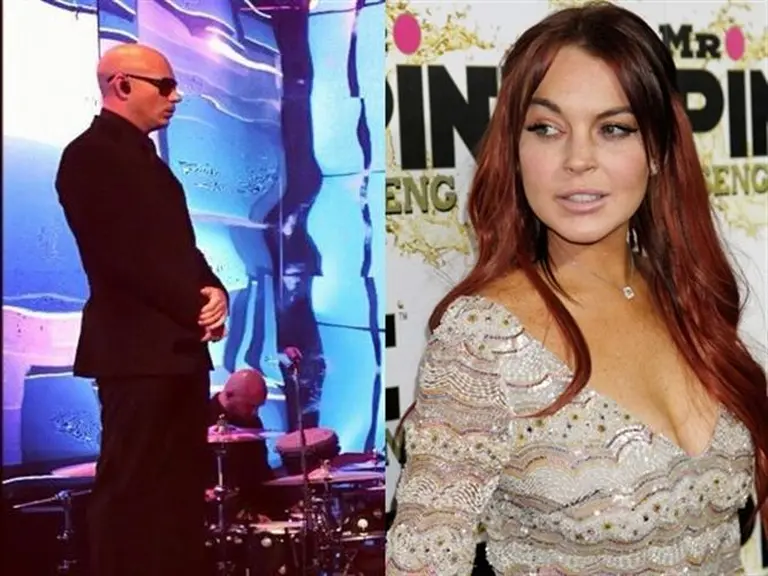 Enojada porque Pitbull la menciona en una canción, Lindsay Lohan fue a juicio pero perdió