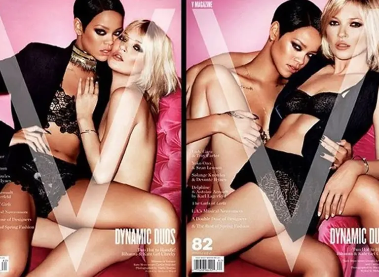Irreverencia y sensualidad: Kate Moss y Rihanna se unen en una portada de revista explosiva