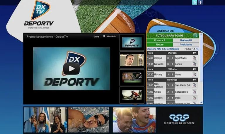 El Gobierno estrenó la señal "Deportv" que depende del Ministerio de Educación