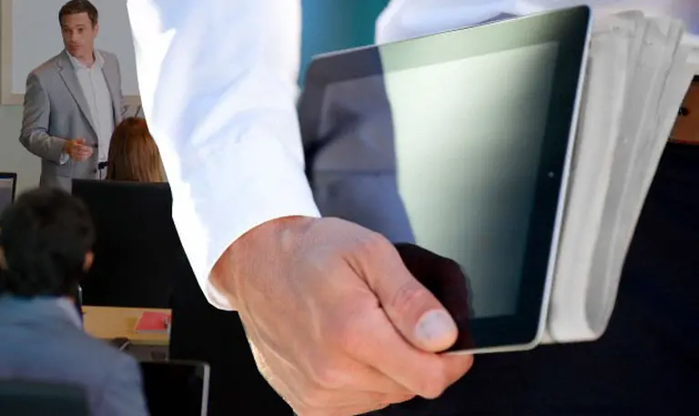 Las iPad ganan presencia en las aulas y el "m-learning" le puso fecha de defunción a los manuales de formación ejecutiva