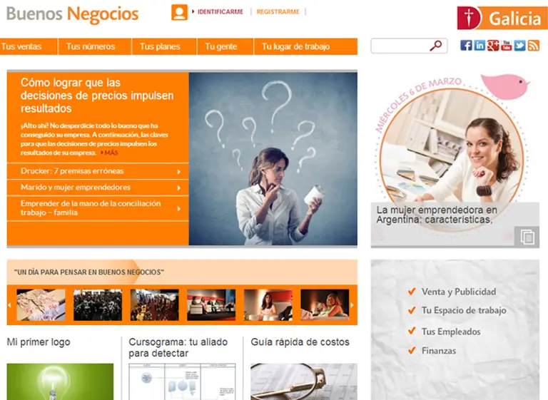 Cómo es "Buenos Negocios", la comunidad online para empresarios y emprendedores de Banco Galicia