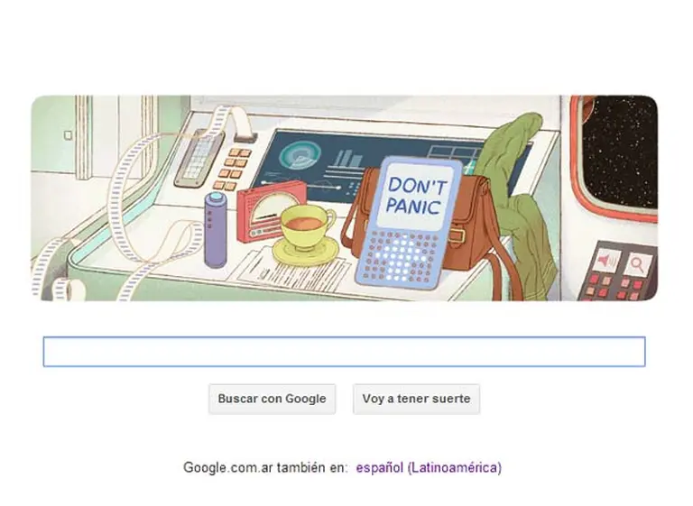 Con un nuevo "doodle", Google conmemora el nacimiento de Douglas Adams