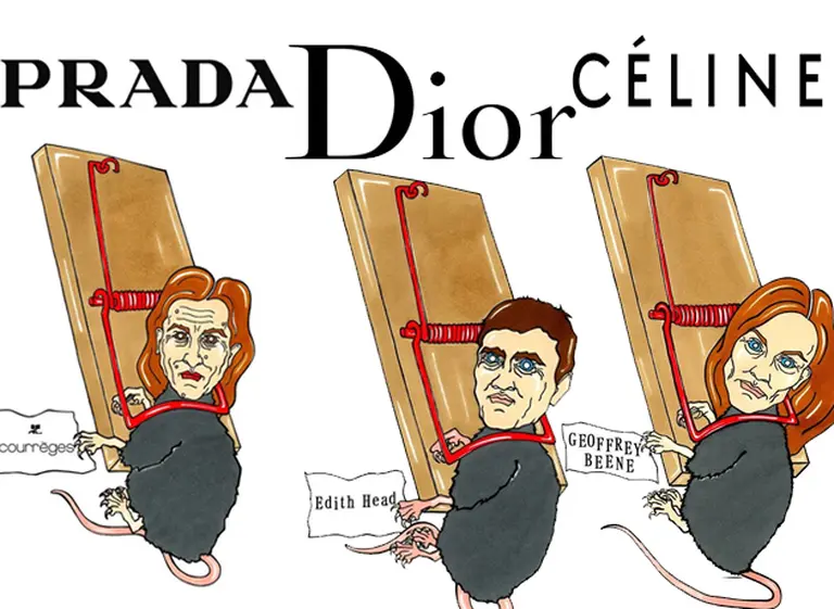 "Humor chic": un italiano retrató a Dior, Prada y Céline como "ratas" por plagiar diseños