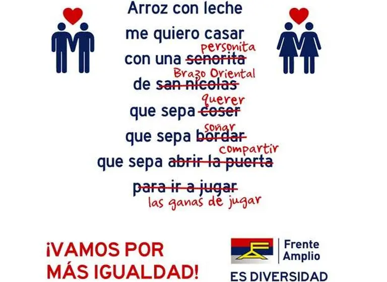 Arroz con leche "igualitario": en Uruguay dicen que el tema infantil es sexista y proponen cambiarlo