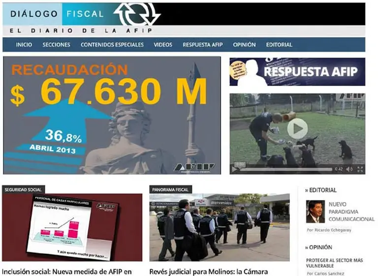 Echegaray anunció el lanzamiento de Diálogo Fiscal que será el diario de la AFIP