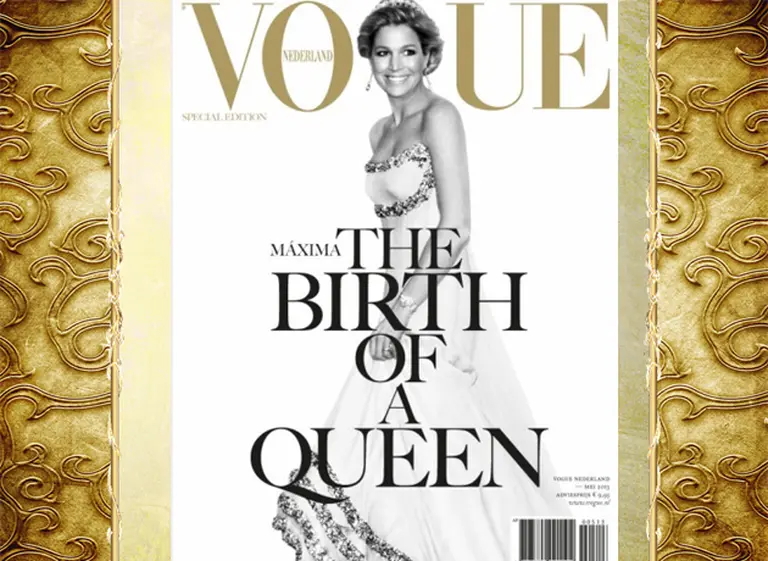Tras ser coronada reina, Máxima también llegó a lo más alto de la "biblia de la moda"