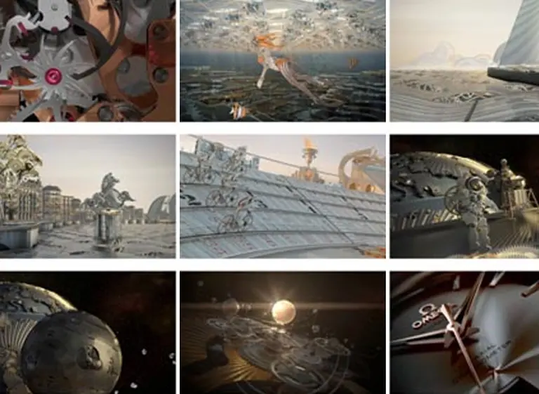 A través de una pelí­cula 3D, Omega presentó su "movimiento mecánico perfecto"