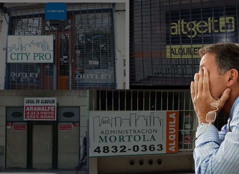 Locales vací­os "al por mayor", reflejo de la dura realidad de quienes alquilan un negocio a la calle