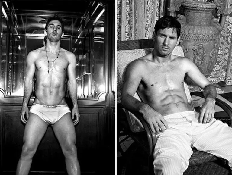 Un Lionel Messi provocativo lo muestra "casi todo" para Dolce & Gabbana