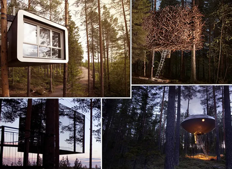 Durmiendo en los árboles: así­ es el curioso Treehotel en Suecia