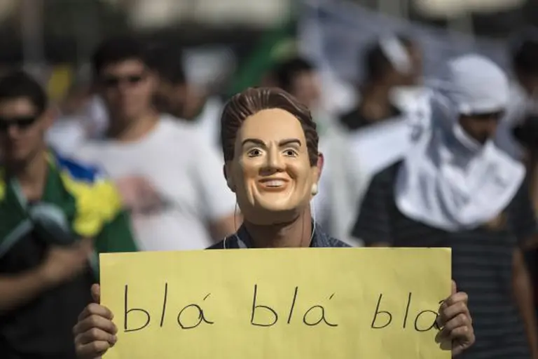 La imagen de Dilma se derrumba a causa de las protestas