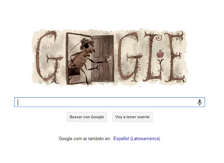 En el 130° aniversario de Franz Kafka, Google recuerda su obra, "La metamorfosis"