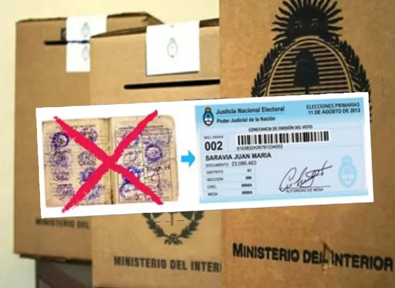 Un troquel será la nueva constancia de emisión de voto para las primarias