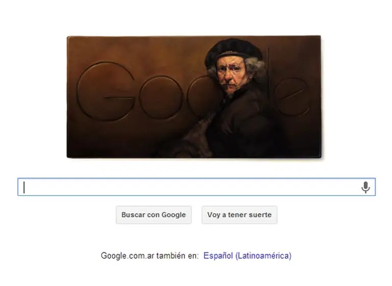 Google celebra hoy el 407 aniversario del pintor holandés Rembrandt van Rijn