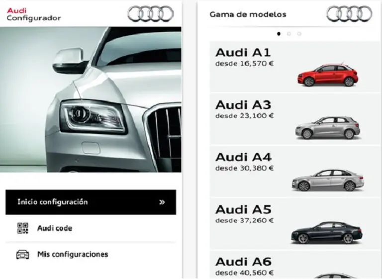 Autos a la carta, la nueva función creada por Audi para realizar desde un iPhone o iPad