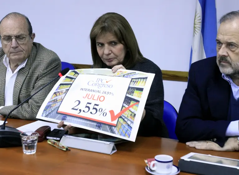 La inflación del mes de julio fue del 2,55 por ciento, según el "í­ndice Congreso"