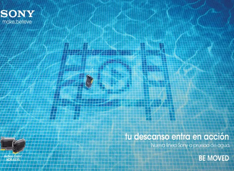 Sony promueve sus productos sumergibles en los aeropuertos