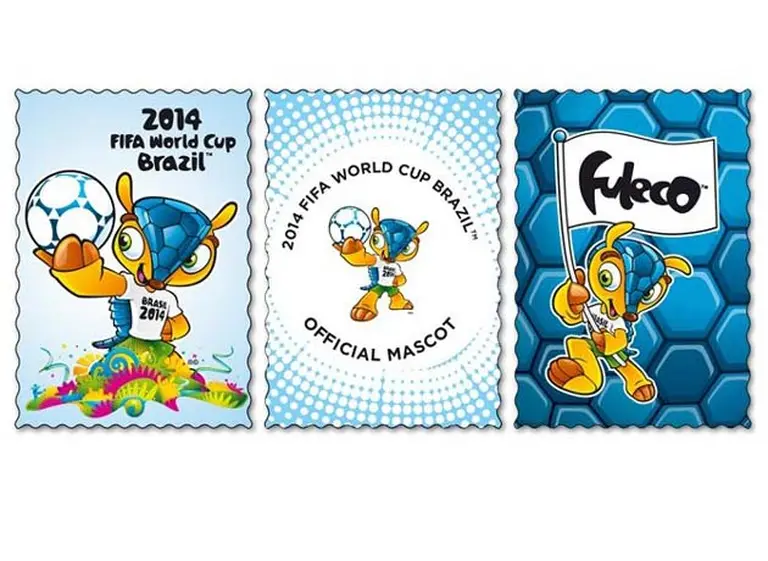 La FIFA presentó las estampillas oficiales del Mundial 2014