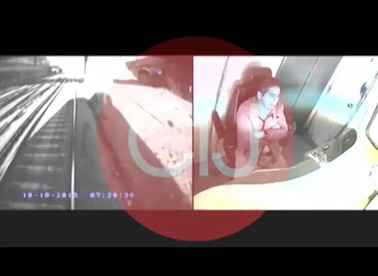 El video del momento del accidente en Once: "Chocó de vuelta, cómo te puede pasar"