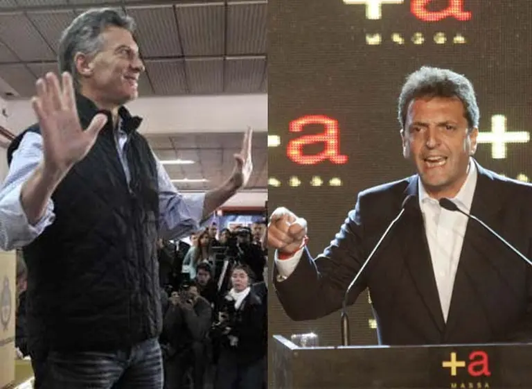 Después de sus triunfos en Capital y Provincia, Macri y Massa se cruzaron por 2015