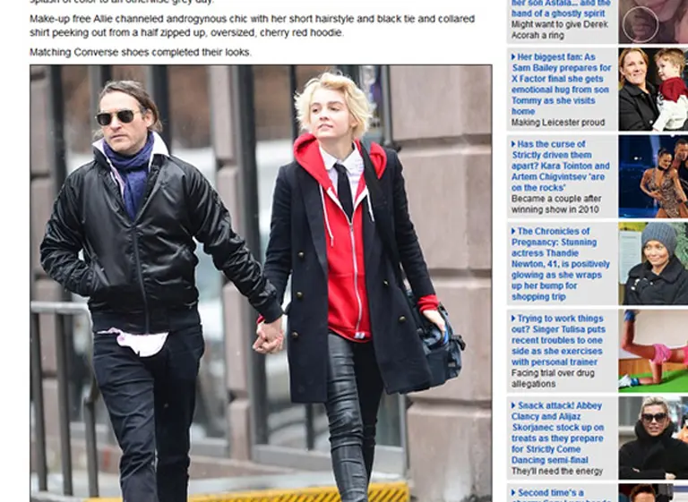 El actor Joaquin Phoenix inicia una relación con una joven 20 años menor