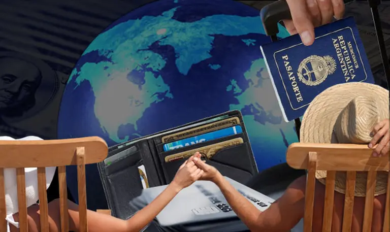 Argentinos por el mundo: este es el tipo de cambio para quienes usan tarjeta, blue y "dólar AFIP"