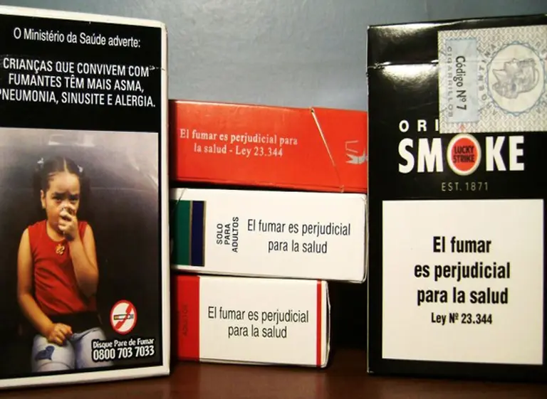 Así­ serán las fuertes imágenes que llevarán los paquetes de cigarrillos en 2014