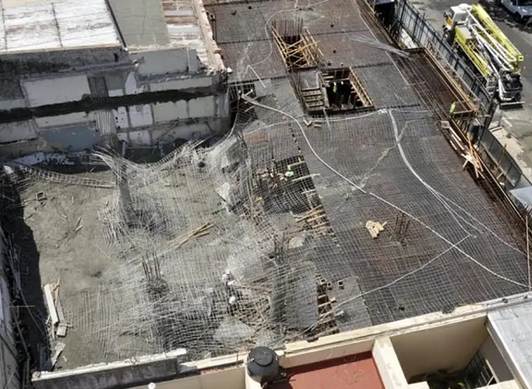 Otro derrumbe con heridos en una obra en construcción de la ciudad de Buenos Aires