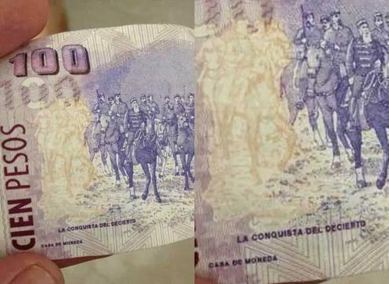 Un billete de $100 con una falta de ortografí­a causa furor en las redes sociales