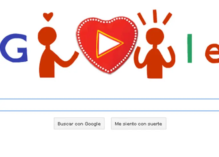 Atención enamorados: Google celebra el dí­a de San Valentí­n con nuevo "doodle" interactivo