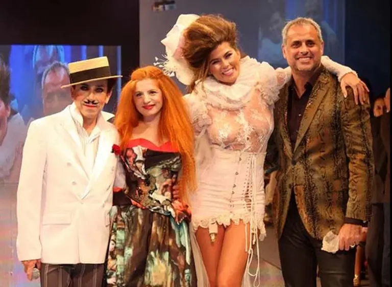 Con Jorge Rial en primera fila, Loly Antoniale desfiló en Buenos Aires Alta Moda