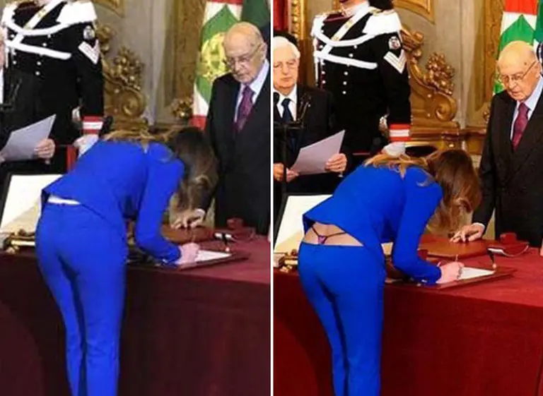 La falsa foto de una ministra italiana que fue furor en las redes sociales