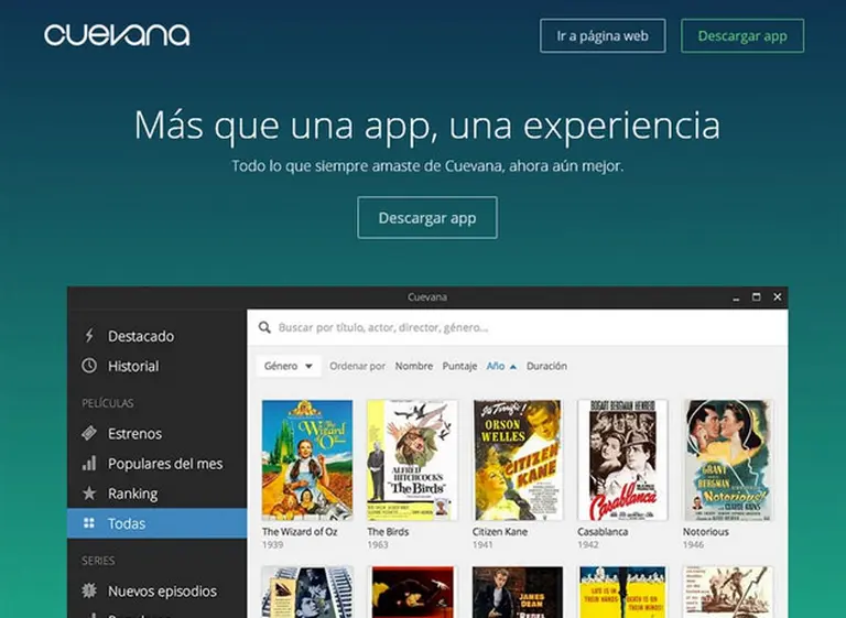Cuevana creó Storm, su propia versión del sitio Popcorn Time que permite ver pelí­culas al instante