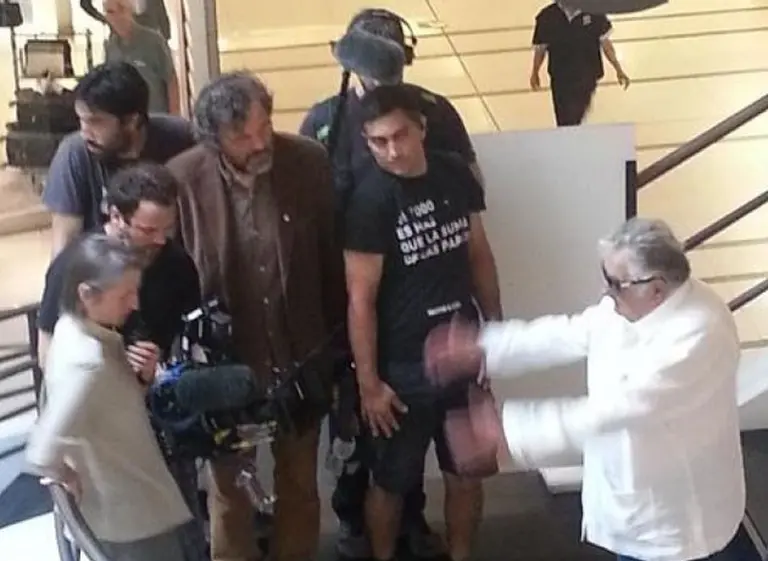 El director que hizo la pelí­cula de Maradona ahora graba un film de Mujica