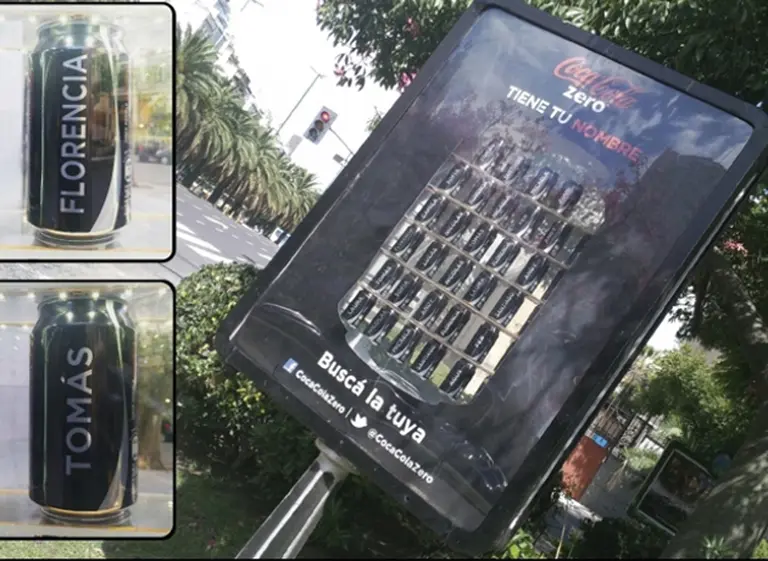 Coca-Cola Zero lanzó una original campaña publicitaria en la ví­a pública