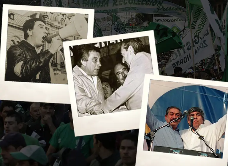 Alfonsí­n sufrió 13 paros de Ubaldini, pero nunca hubo una relación más tensa que la de Cristina y Moyano