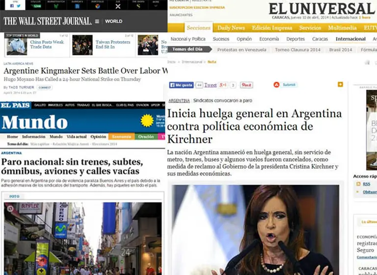 Cómo reflejaron el paro nacional los principales medios del mundo